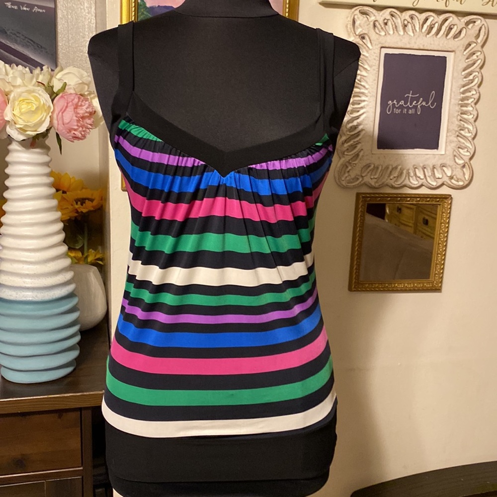 Pronto women multiple color tank top size M in excellent condition